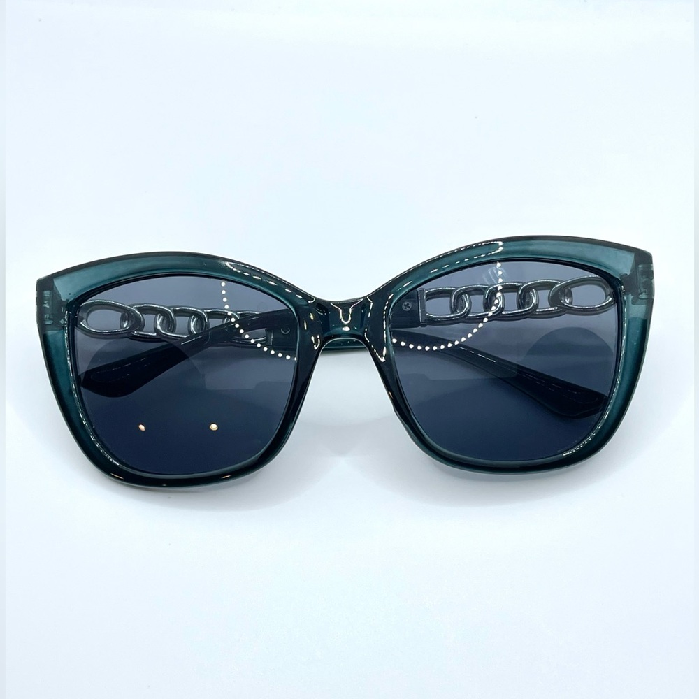Women’s Grey Blue Translucent Cat Eye Sunglasses